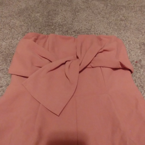 LAST ONE! Strapless Bow detail Jumpsuit - Picture 6 of 7